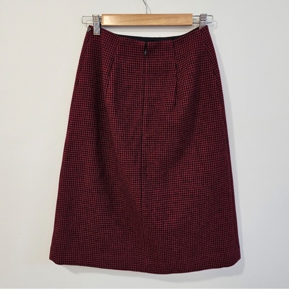 Scotch & Soda Wool Houndstooth Skirt XS Red / White - Picture 6 of 11